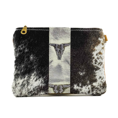 Purse Organizer - Dapple w/ Smoke Show Skulls-Purse Organizer-Western-Cowhide-Bags-Handmade-Products-Gifts-Dancing Cactus Designs