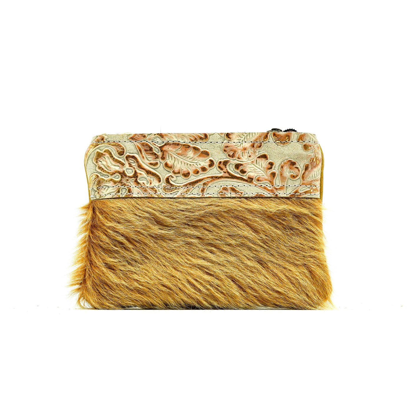 Purse Organizer - Highlander w/ Rosegold-Purse Organizer-Western-Cowhide-Bags-Handmade-Products-Gifts-Dancing Cactus Designs