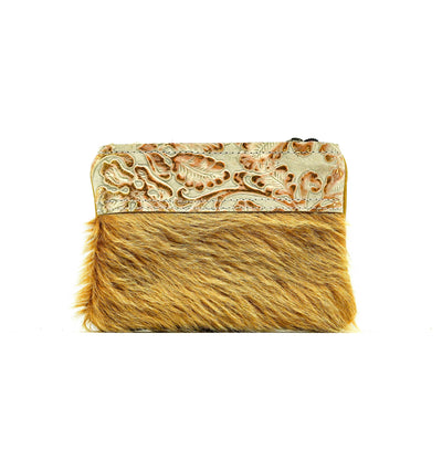 Purse Organizer - Highlander w/ Rosegold-Purse Organizer-Western-Cowhide-Bags-Handmade-Products-Gifts-Dancing Cactus Designs