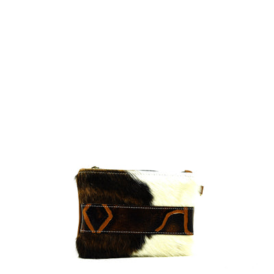 Purse Organizer - Tricolor w/ Burnt Brands-Purse Organizer-Western-Cowhide-Bags-Handmade-Products-Gifts-Dancing Cactus Designs