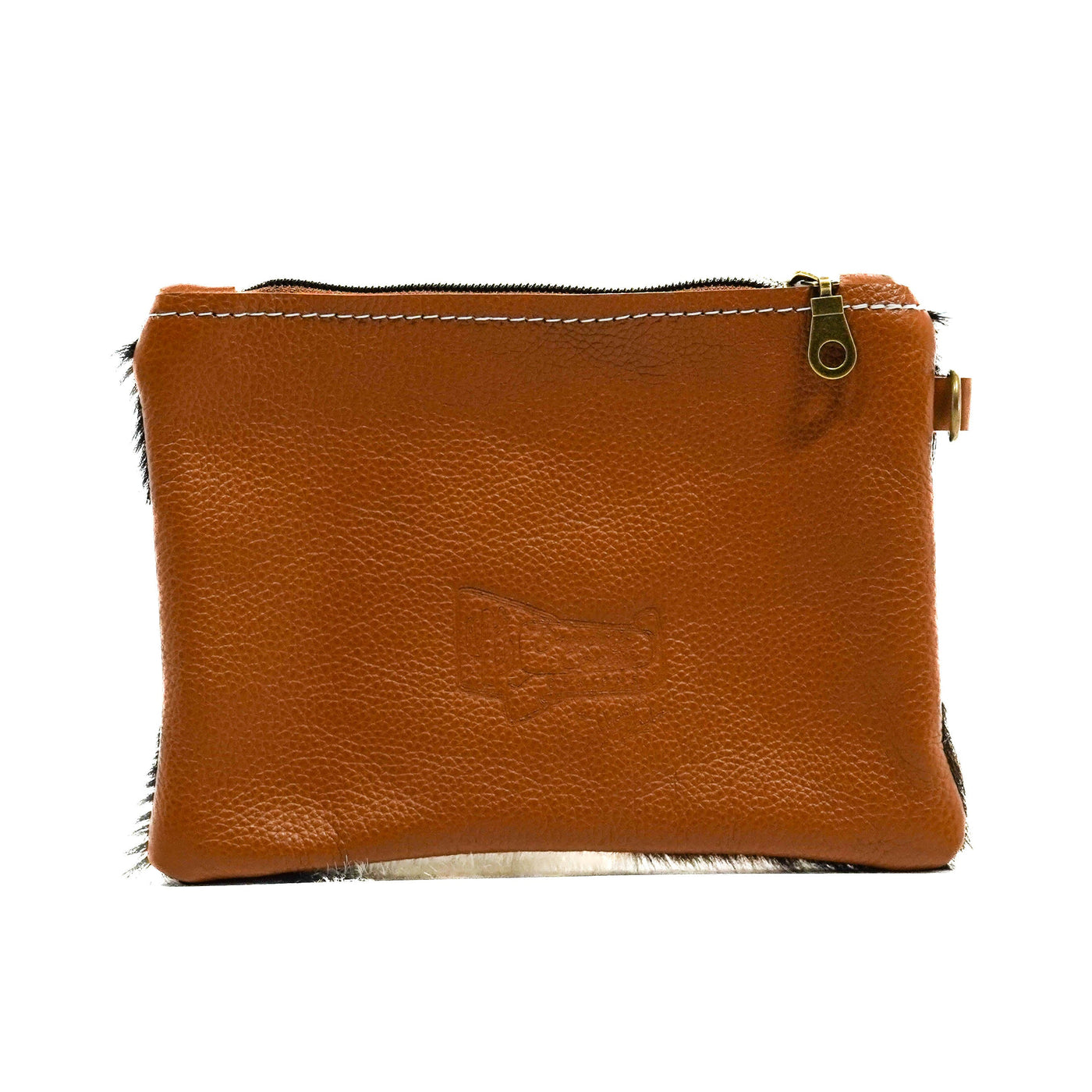 Purse Organizer - Tricolor w/ Honey Tool-Purse Organizer-Western-Cowhide-Bags-Handmade-Products-Gifts-Dancing Cactus Designs