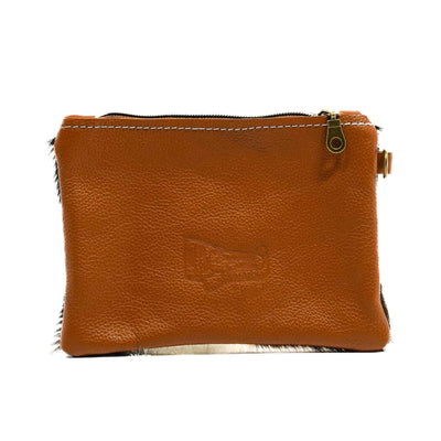 Purse Organizer - Tricolor w/ Honey Tool-Purse Organizer-Western-Cowhide-Bags-Handmade-Products-Gifts-Dancing Cactus Designs