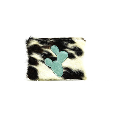 Purse Organizer - Tricolor w/ Leather Decal-Purse Organizer-Western-Cowhide-Bags-Handmade-Products-Gifts-Dancing Cactus Designs