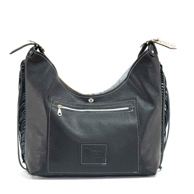 Reba - Black & White w/ Bone Dallas Tool-Reba-Western-Cowhide-Bags-Handmade-Products-Gifts-Dancing Cactus Designs