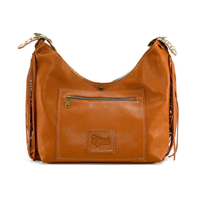 Reba - Brindle w/ Gold Ivory Tool-Reba-Western-Cowhide-Bags-Handmade-Products-Gifts-Dancing Cactus Designs