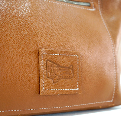 Reba - Brindle w/ Gold Ivory Tool-Reba-Western-Cowhide-Bags-Handmade-Products-Gifts-Dancing Cactus Designs