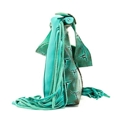 Reba - Tricolor w/ Royston Skulls-Reba-Western-Cowhide-Bags-Handmade-Products-Gifts-Dancing Cactus Designs