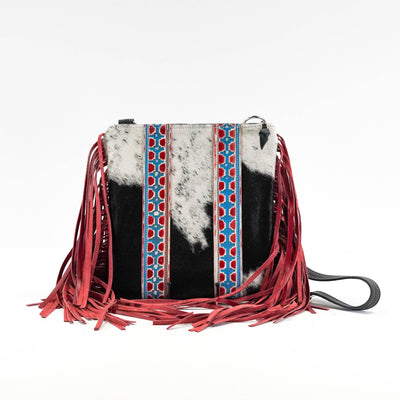 Shania - Black & White w/ Great Plans Navajo-Shania-Western-Cowhide-Bags-Handmade-Products-Gifts-Dancing Cactus Designs
