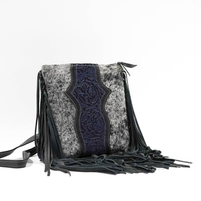 Shania - Black & White w/ Midnight Tool-Shania-Western-Cowhide-Bags-Handmade-Products-Gifts-Dancing Cactus Designs
