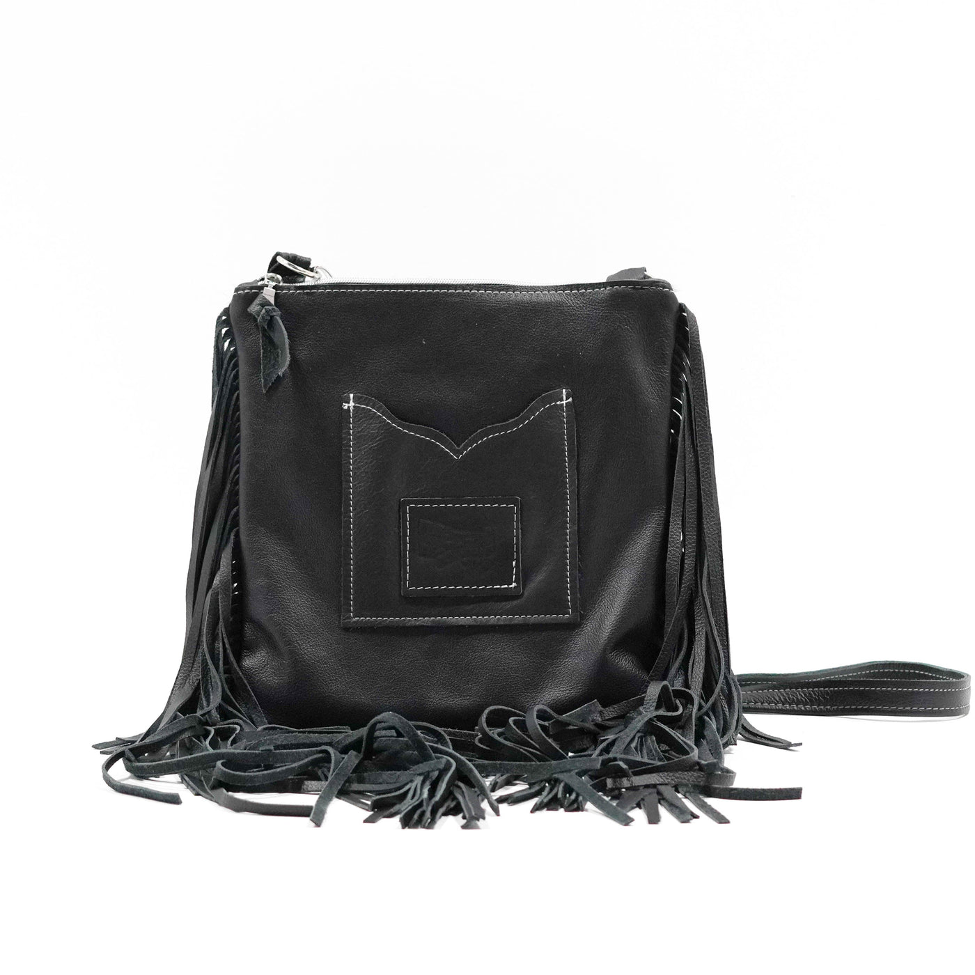 Shania - Black & White w/ Midnight Tool-Shania-Western-Cowhide-Bags-Handmade-Products-Gifts-Dancing Cactus Designs