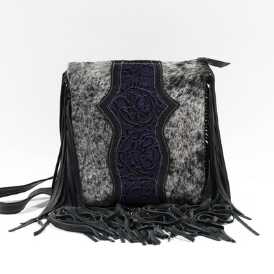 Shania - Black & White w/ Midnight Tool-Shania-Western-Cowhide-Bags-Handmade-Products-Gifts-Dancing Cactus Designs