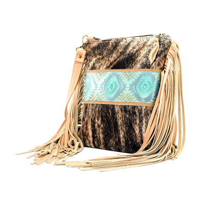 Shania - Brindle w/ Canyon Aztec-Shania-Western-Cowhide-Bags-Handmade-Products-Gifts-Dancing Cactus Designs