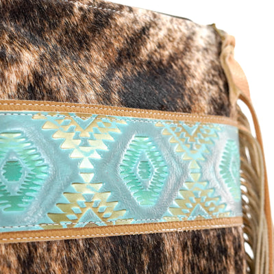 Shania - Brindle w/ Canyon Aztec-Shania-Western-Cowhide-Bags-Handmade-Products-Gifts-Dancing Cactus Designs