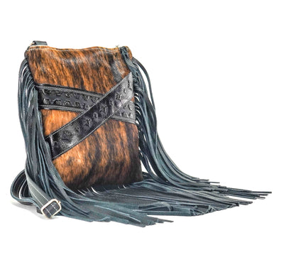 Shania - Brindle w/ Onyx Navajo-Shania-Western-Cowhide-Bags-Handmade-Products-Gifts-Dancing Cactus Designs