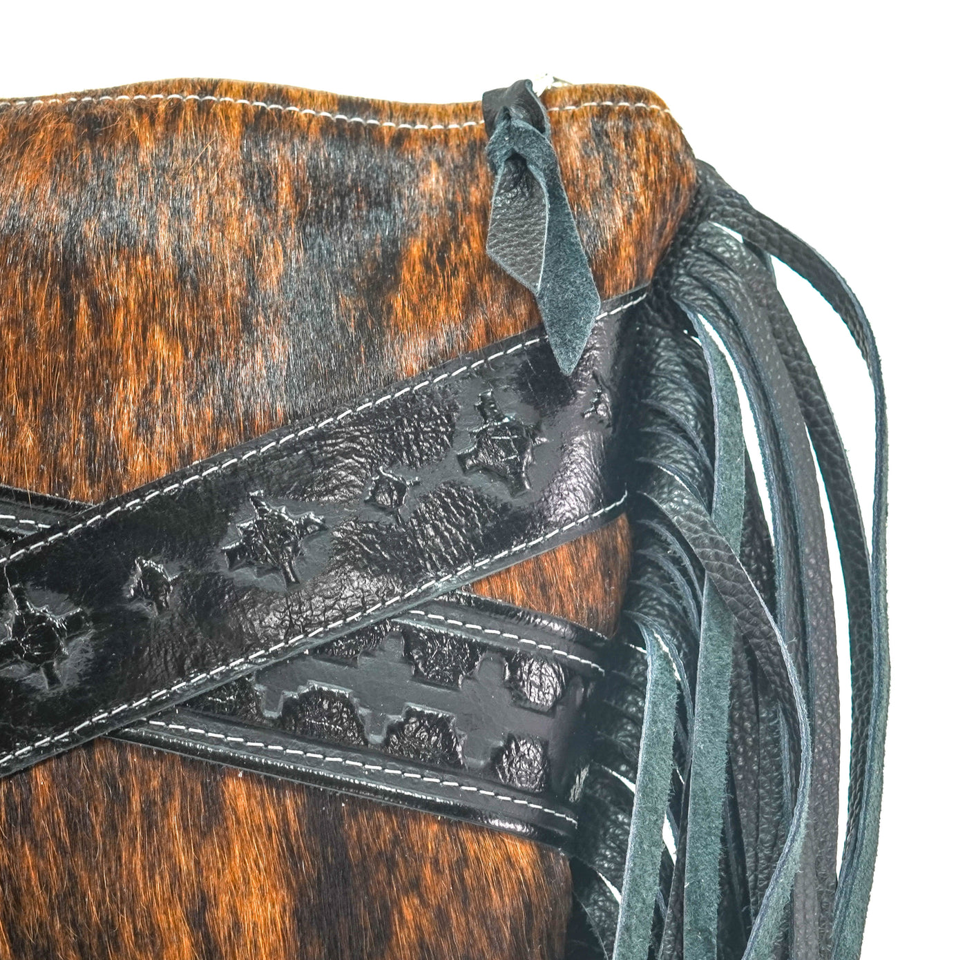 Shania - Brindle w/ Onyx Navajo-Shania-Western-Cowhide-Bags-Handmade-Products-Gifts-Dancing Cactus Designs