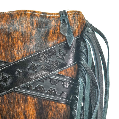 Shania - Brindle w/ Onyx Navajo-Shania-Western-Cowhide-Bags-Handmade-Products-Gifts-Dancing Cactus Designs