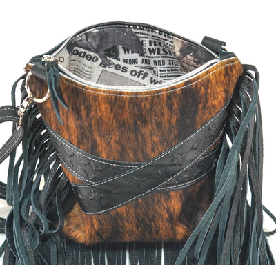 Shania - Brindle w/ Onyx Navajo-Shania-Western-Cowhide-Bags-Handmade-Products-Gifts-Dancing Cactus Designs