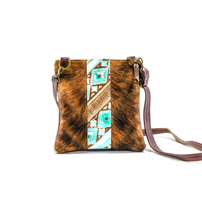 Shania - Dark Brindle w/ Bora Bora Navajo-Shania-Western-Cowhide-Bags-Handmade-Products-Gifts-Dancing Cactus Designs