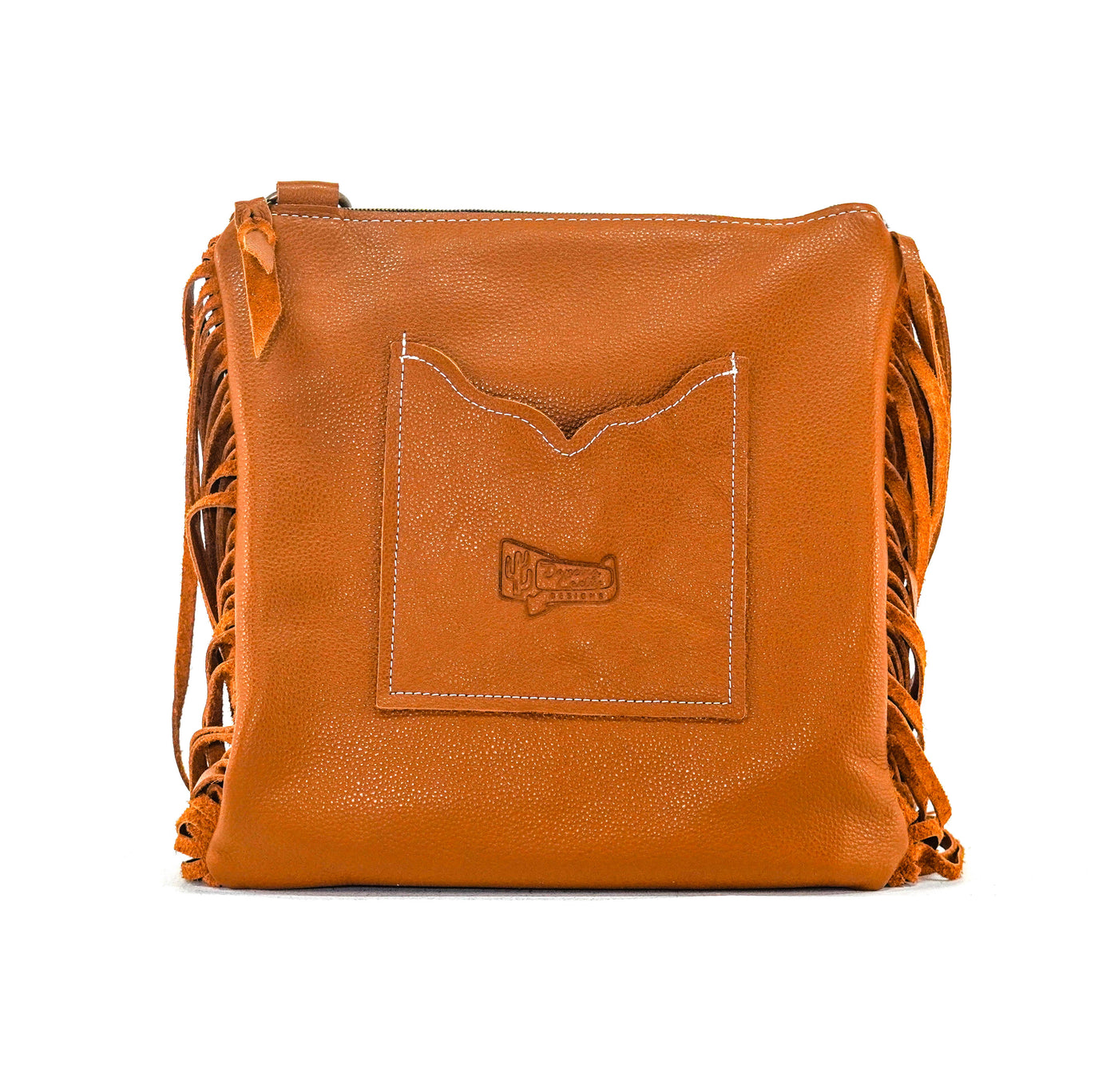 Shania - Dark Brindle w/ Braided Embossed-Shania-Western-Cowhide-Bags-Handmade-Products-Gifts-Dancing Cactus Designs
