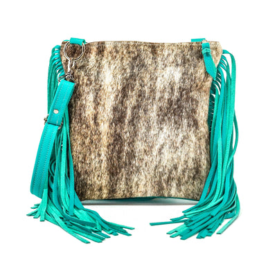 Shania - Light Brindle w/ No Embossed-Shania-Western-Cowhide-Bags-Handmade-Products-Gifts-Dancing Cactus Designs