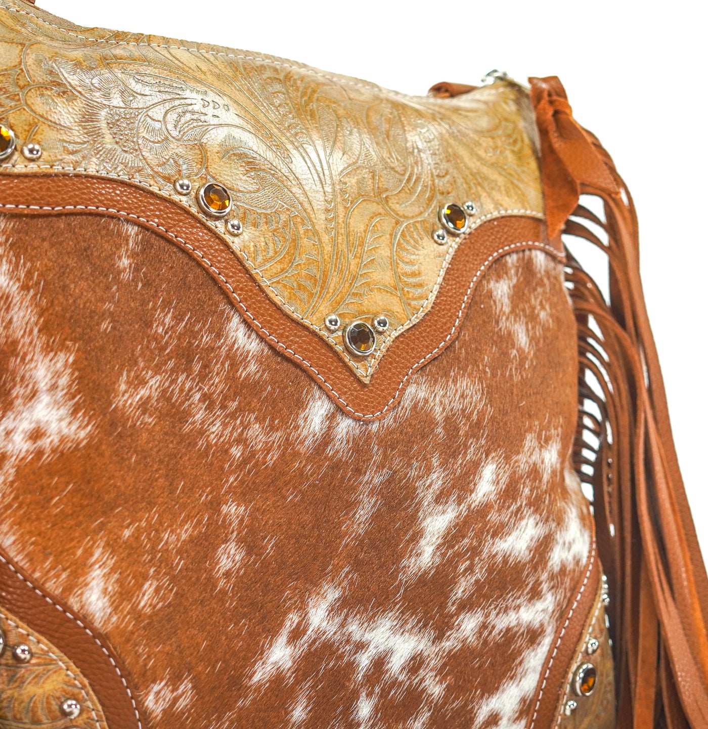 Shania - Longhorn w/ Bonanza Tool-Shania-Western-Cowhide-Bags-Handmade-Products-Gifts-Dancing Cactus Designs
