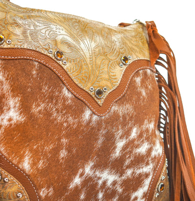Shania - Longhorn w/ Bonanza Tool-Shania-Western-Cowhide-Bags-Handmade-Products-Gifts-Dancing Cactus Designs