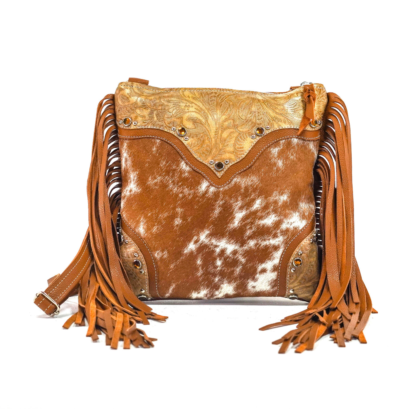 Shania - Longhorn w/ Bonanza Tool-Shania-Western-Cowhide-Bags-Handmade-Products-Gifts-Dancing Cactus Designs