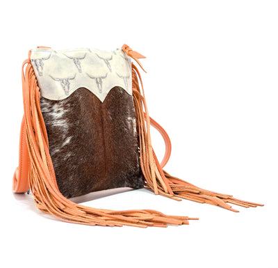 Shania - Longhorn w/ Ghost Skulls-Shania-Western-Cowhide-Bags-Handmade-Products-Gifts-Dancing Cactus Designs