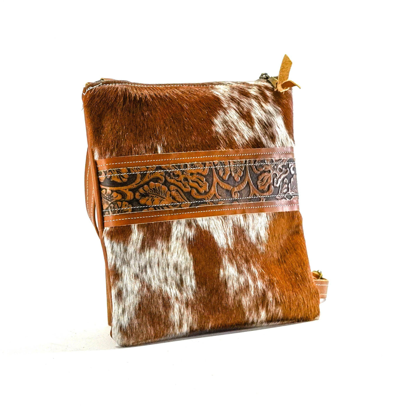 Shania - Longhorn w/ Honey Tool-Shania-Western-Cowhide-Bags-Handmade-Products-Gifts-Dancing Cactus Designs