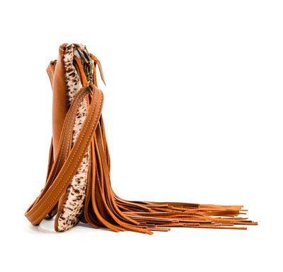Shania - Longhorn w/ Ostrich-Shania-Western-Cowhide-Bags-Handmade-Products-Gifts-Dancing Cactus Designs