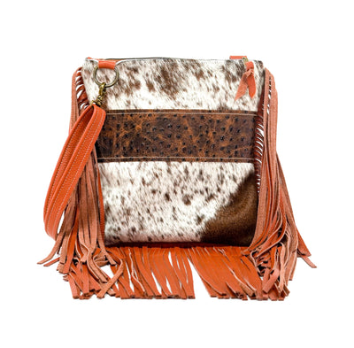 Shania - Longhorn w/ Ostrich-Shania-Western-Cowhide-Bags-Handmade-Products-Gifts-Dancing Cactus Designs