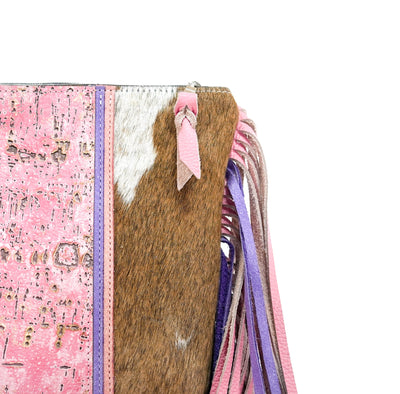 Shania - Longhorn w/ Pink Driftwood-Shania-Western-Cowhide-Bags-Handmade-Products-Gifts-Dancing Cactus Designs