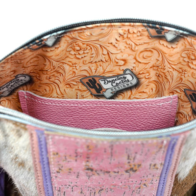 Shania - Longhorn w/ Pink Driftwood-Shania-Western-Cowhide-Bags-Handmade-Products-Gifts-Dancing Cactus Designs