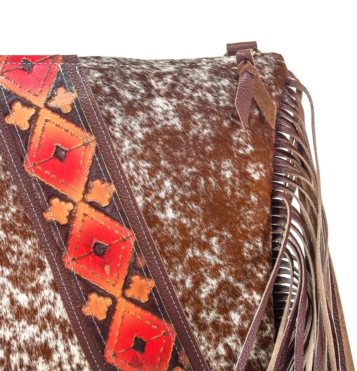 Shania - Longhorn w/ Santa Fe Navajo-Shania-Western-Cowhide-Bags-Handmade-Products-Gifts-Dancing Cactus Designs