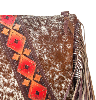 Shania - Longhorn w/ Santa Fe Navajo-Shania-Western-Cowhide-Bags-Handmade-Products-Gifts-Dancing Cactus Designs