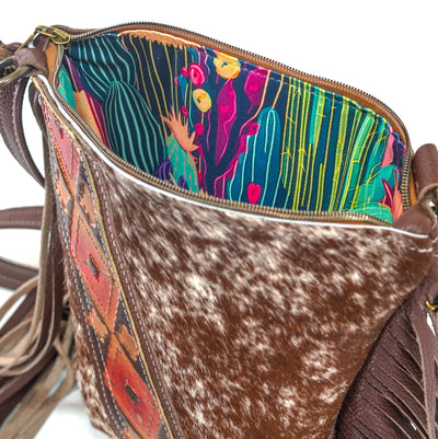 Shania - Longhorn w/ Santa Fe Navajo-Shania-Western-Cowhide-Bags-Handmade-Products-Gifts-Dancing Cactus Designs