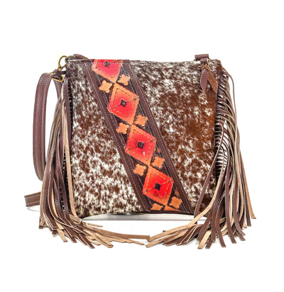Shania - Longhorn w/ Santa Fe Navajo-Shania-Western-Cowhide-Bags-Handmade-Products-Gifts-Dancing Cactus Designs