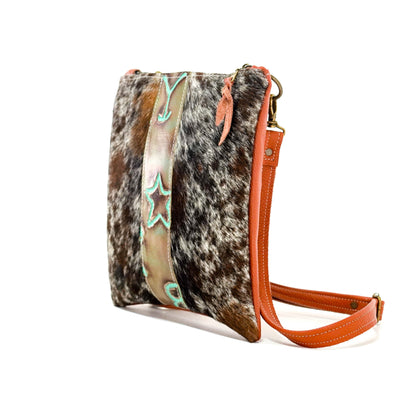 Shania - Longhorn w/ Turquoise Brands-Shania-Western-Cowhide-Bags-Handmade-Products-Gifts-Dancing Cactus Designs