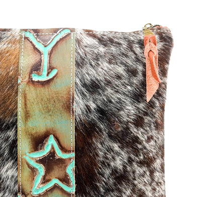 Shania - Longhorn w/ Turquoise Brands-Shania-Western-Cowhide-Bags-Handmade-Products-Gifts-Dancing Cactus Designs