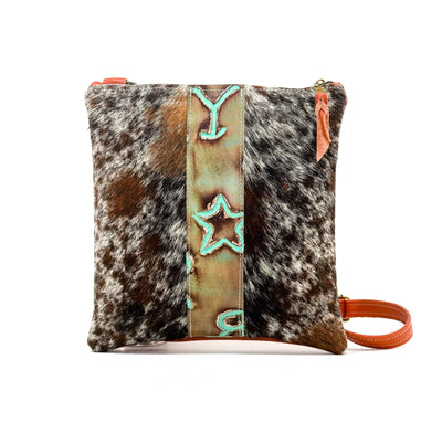 Shania - Longhorn w/ Turquoise Brands-Shania-Western-Cowhide-Bags-Handmade-Products-Gifts-Dancing Cactus Designs