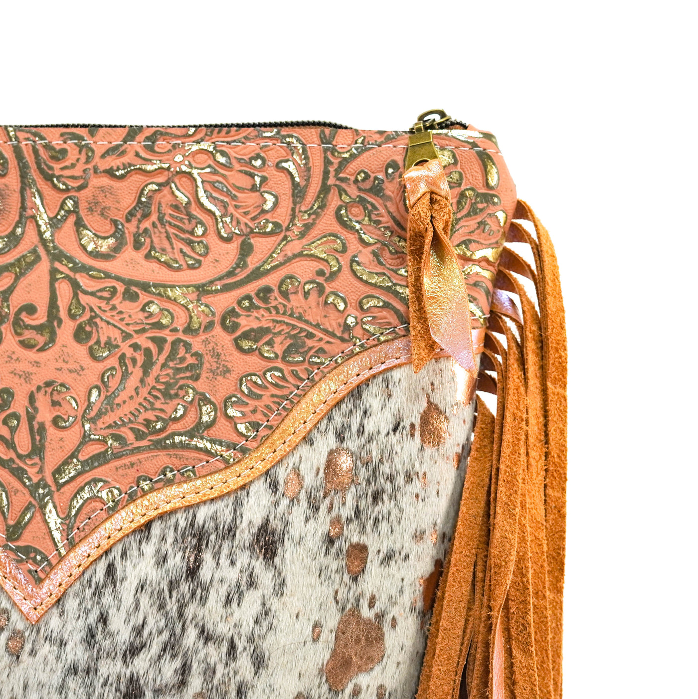 Shania - Rose Gold Acid w/ Grapefruit Tool-Shania-Western-Cowhide-Bags-Handmade-Products-Gifts-Dancing Cactus Designs