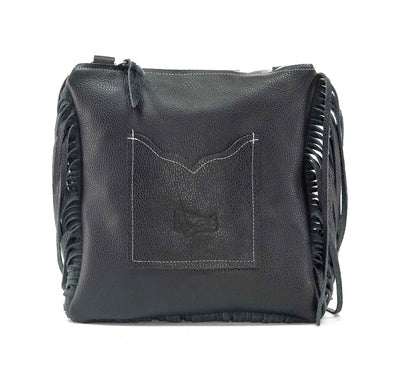 Shania - Salt/Pepper w/ Smoke Show Croc-Shania-Western-Cowhide-Bags-Handmade-Products-Gifts-Dancing Cactus Designs
