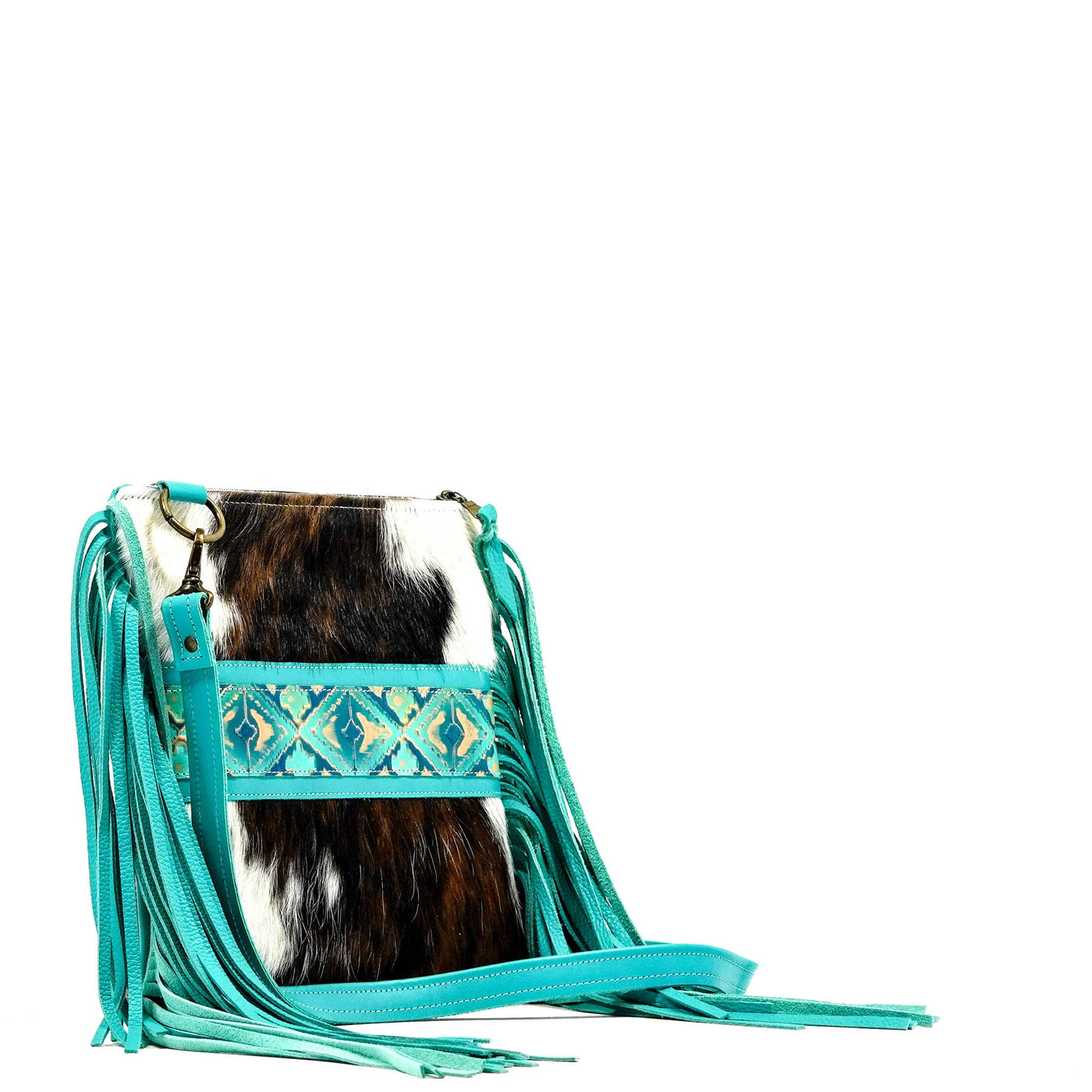 Shania - Tricolor w/ Margaritaville Navajo-Shania-Western-Cowhide-Bags-Handmade-Products-Gifts-Dancing Cactus Designs