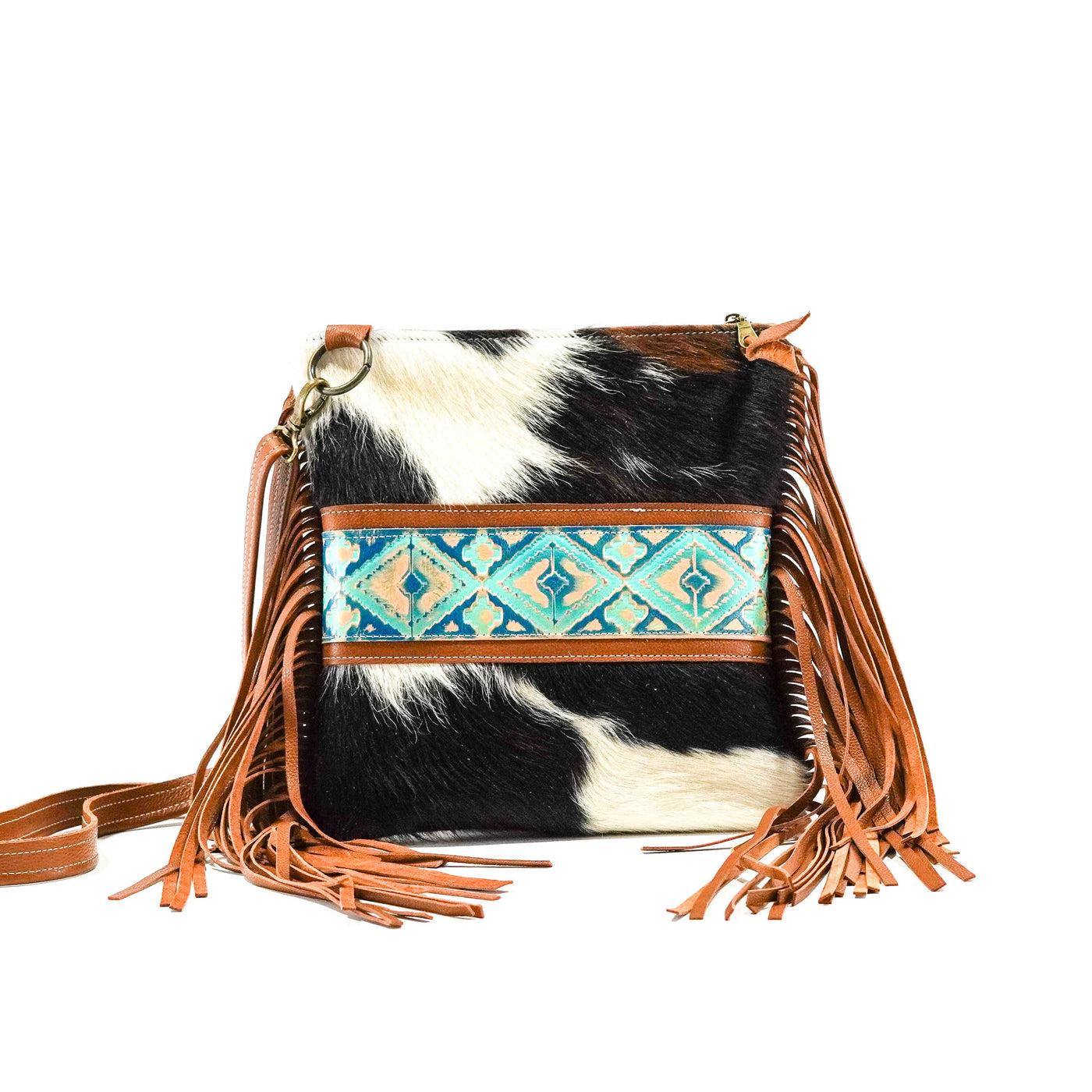 Shania - Tricolor w/ Margaritaville Navajo-Shania-Western-Cowhide-Bags-Handmade-Products-Gifts-Dancing Cactus Designs