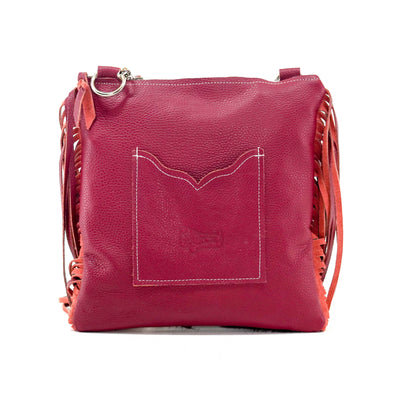 Shania - Tricolor w/ Red Skulls-Shania-Western-Cowhide-Bags-Handmade-Products-Gifts-Dancing Cactus Designs