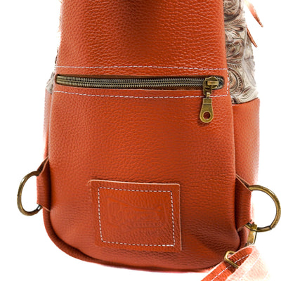 Sling Bag - Brindle w/ No Embossed-Sling Bag-Western-Cowhide-Bags-Handmade-Products-Gifts-Dancing Cactus Designs