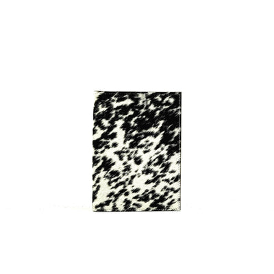 Small Notepad Cover - Black & White w/ No Embossed-Small Notepad Cover-Western-Cowhide-Bags-Handmade-Products-Gifts-Dancing Cactus Designs
