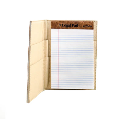 Small Notepad Cover - Brindle w/ Golden Hills Navajo-Small Notepad Cover-Western-Cowhide-Bags-Handmade-Products-Gifts-Dancing Cactus Designs
