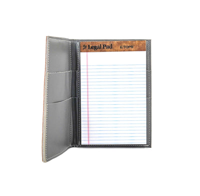 Small Notepad Cover - Longhorn w/ Lead Dallas Tool-Small Notepad Cover-Western-Cowhide-Bags-Handmade-Products-Gifts-Dancing Cactus Designs