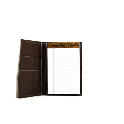 Small Notepad Cover - Tricolor w/ No Embossed-Small Notepad Cover-Western-Cowhide-Bags-Handmade-Products-Gifts-Dancing Cactus Designs